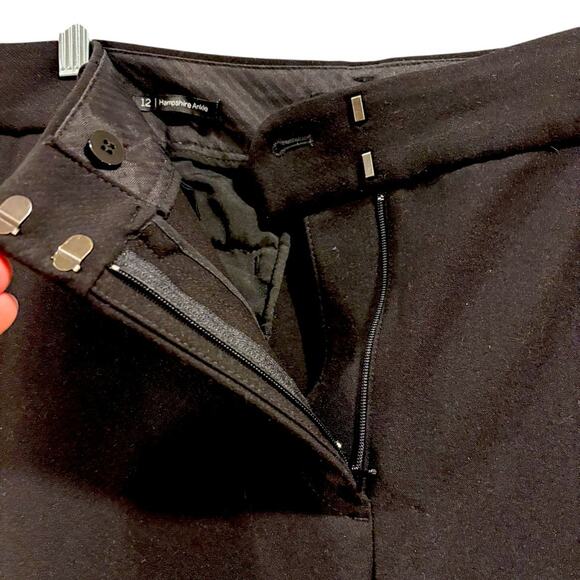 TALBOTS Black Hampshire Ankle Pants/Slacks, Size 12 - Picture 7 of 9